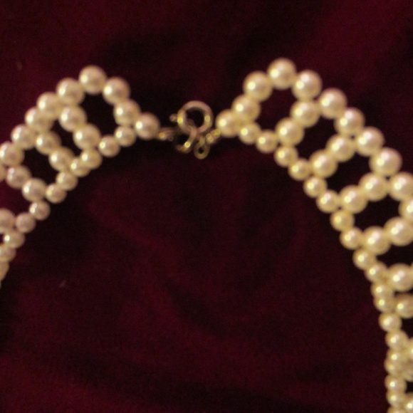 Statement Micro Pearl Beads Collar Choker Bib Necklace - Picture 4 of 9